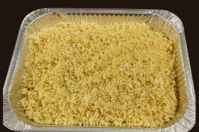 Full pan Attieke (cassava couscous)